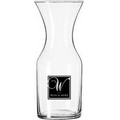 1/2 Liter Glass Flared Carafe/ Decanter (Screen Printed)